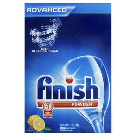 Finish Dishwasher Detergent Powder Fresh Scent 75oz