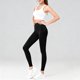 thumbnail image 5 of Pantalones de yoga para mujer, ajustados, de cintura alta, con realce de cadera, a rayas, con rosca, para uso externo., 5 of 8