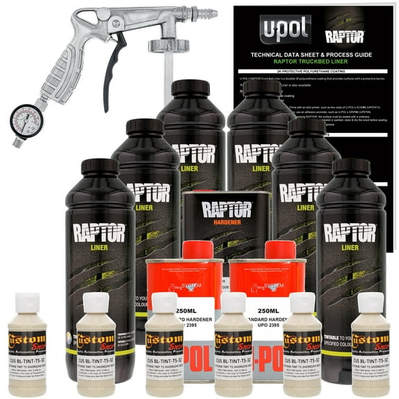 Raptor Shoreline Beige Urethane Spray-On Truck Bed Liner Spray Gun, 6 Liters
