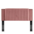 thumbnail image 2 of Felicity Channel Tufted Performance Velvet King California King Headboard Dusty Rose, 2 of 7