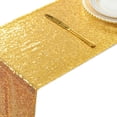 thumbnail image 1 of Wedding Banquet Party Decoration Round Table Cloth Sparkly Pink Gold Sequin Table Runner for Wedding / Events Decoration, 1 of 9