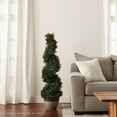thumbnail image 5 of Pure Garden 4FT Indoor/Outdoor Spiral Cypress Artificial Tree with Pot, 5 of 9