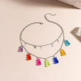 thumbnail image 3 of Collier Ours en Gélatine Mignon 7 Couleurs Pendentif en Résine Coloré pour Femmes Filles, 3 of 6
