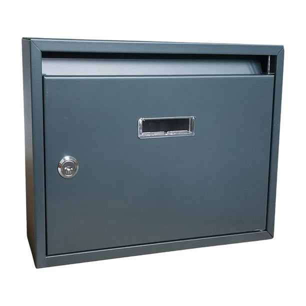 Buzón de arte con cerradura de combinación, buzón para sugerencias y comentarios, pagos seguros con llave Gris arena