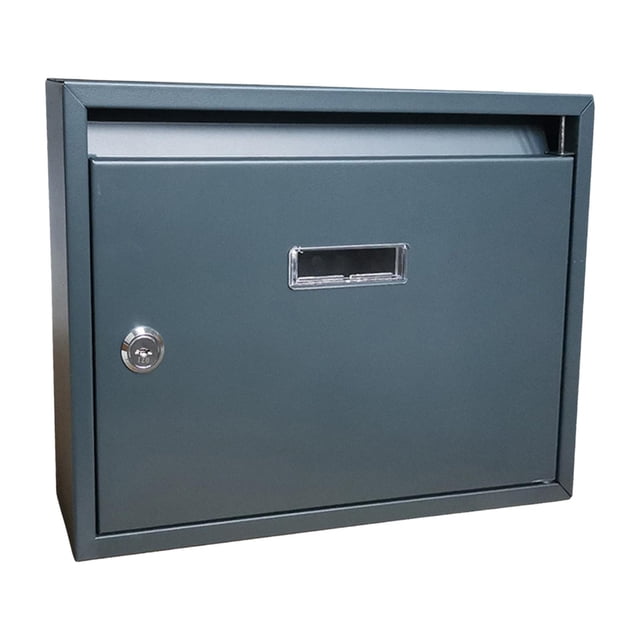 Modern Bloqueable Mailbox Combinación Locking Box Durable Gris arena Zulema Buzón de montaje en pared