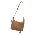 thumbnail image 4 of Bolso de hombro para mujer, bolso cruzado elegante a la moda para ir de compras, viajes, primavera y verano Café, 4 of 8