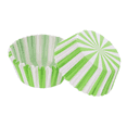 thumbnail image 2 of NEW 500PCS Green Striped Cupcakes with Colored Baking Paper for Cake Decoration., 2 of 4