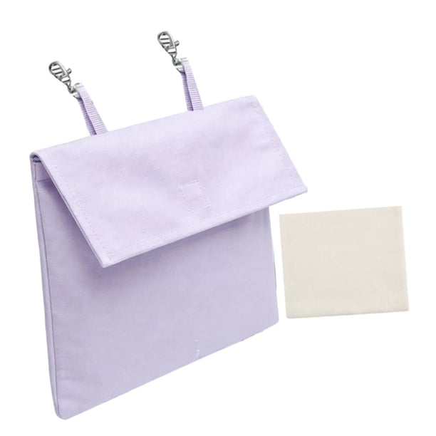 Bolsa de hielo refrescante para jaula de mascotas, reutilizable, aislante, lavable y portátil. Púrpura