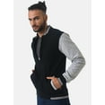 thumbnail image 2 of Men Full Sleeve Stylish Casual Windcheater Varsity Jacket, 2 of 6