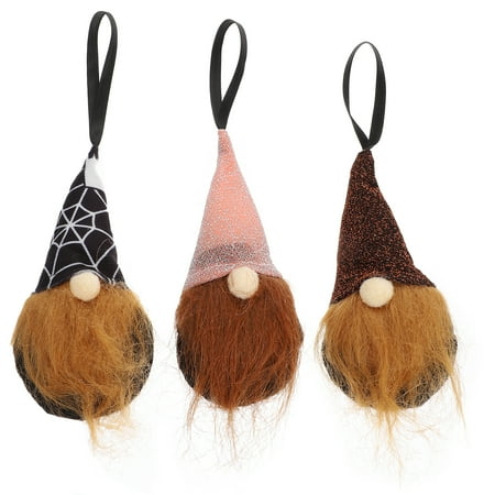 

3Pcs Adorable Faceless Doll Pendants Exquisite Halloween Hanging Decors