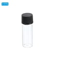 thumbnail image 3 of Botella de Almacenamiento de Medios Uxcell de 2 mL, Paquete de 15 Botellas de Vidrio con Tapa de Plástico de Rosca para Laboratorio, Transparente, 3 of 5