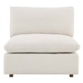 thumbnail image 5 of Modular Modular Sofa Chair, Ivory White, Fabric, Living Kitchen Cafe Bistro Hospitality Restaurant, Modern Contemporary HB34619, 5 of 9