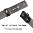 thumbnail image 2 of Cinturón HJones 117 cm Flowerblack de cuero sin hebilla, 2 of 7