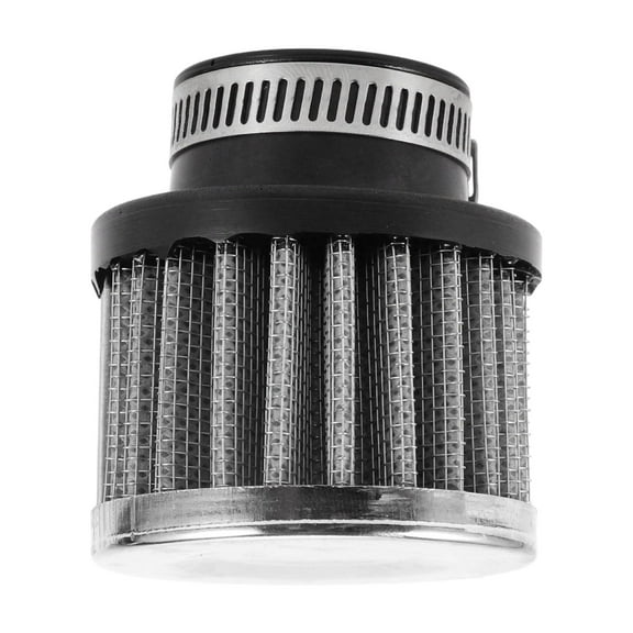 Unique Bargains 1 Pc Dirt Bike Mini Bike Pit Bike Motocross Air Filter Motorcycle Air Intake Filter 25mm ID Silver Tone