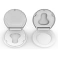 thumbnail image 6 of Round Toilet Seat with Built-In Toddler Seat, Soft Close, Never Loosen, Easy Install & Clean, Fits Both Adult & Child, White, 6 of 8