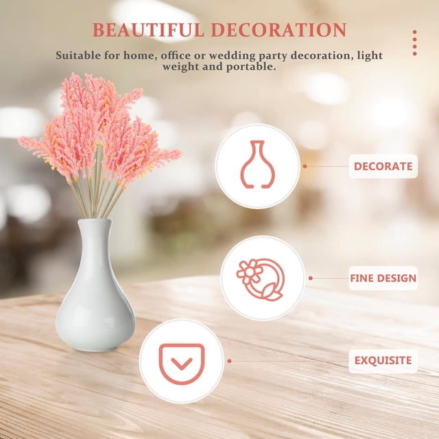 QUMIIRITY 24Ud Lavanda Artificial Decorativa Rosa Para De Hogar Y Con