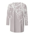 thumbnail image 4 of Womens Tops Fall 2023 Soiree Fashion Three Quarter Sleeve Lady Plus Size Xmas Thin, 4 of 4