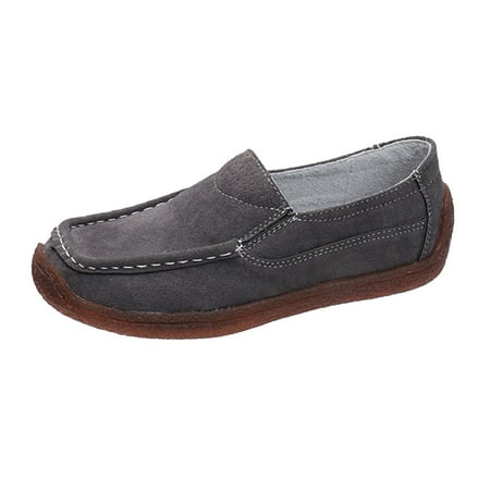 

Casual Shoes for Women Women Breathable Solid Color Flat Round Toe Comfortable Slip On Casual Single Shoes Shoes for Women Flock 39