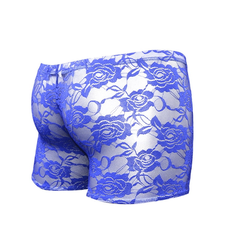 Cathalem Mens Underwear Advent Calendar Waist Mesh Rose Underwear Men's  Lace Boyshort Low Transparent Mens Travel Underwear Underpants Dark Blue  One Size - Walmart.com