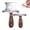 Stainless Steel, variant on Household Kitchen Handmade Metal Pig Hair Scraper, With Interchangeable Metal Scraping Head, For Pig Hair Scraper and Fish Scale Remover,Stainless Steel