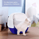thumbnail image 4 of Arenero Gato Cerrado BELUG Filtro Anti Olor Puerta Abatible Pala Color Azul, 4 of 5