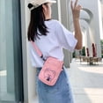 thumbnail image 5 of Ladies Small Canvas Shoulder Bags Phone Bag Handbags Purse WHITE, 5 of 8