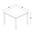 thumbnail image 6 of Powell Stacie Square Counter Height Dining Table, White, 6 of 7