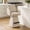 Sand, variant on Spruce & Spring 26" Counter Height Swivel Bar Stools with Arms, Upholstered Chenille Seat & Back for Kitchen Island & Home Bar, Green Fabric