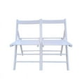 thumbnail image 3 of Foldable Patio Dining Set, 2 Folding Chairs, Indoor and outdoor universal, White, 3 of 13
