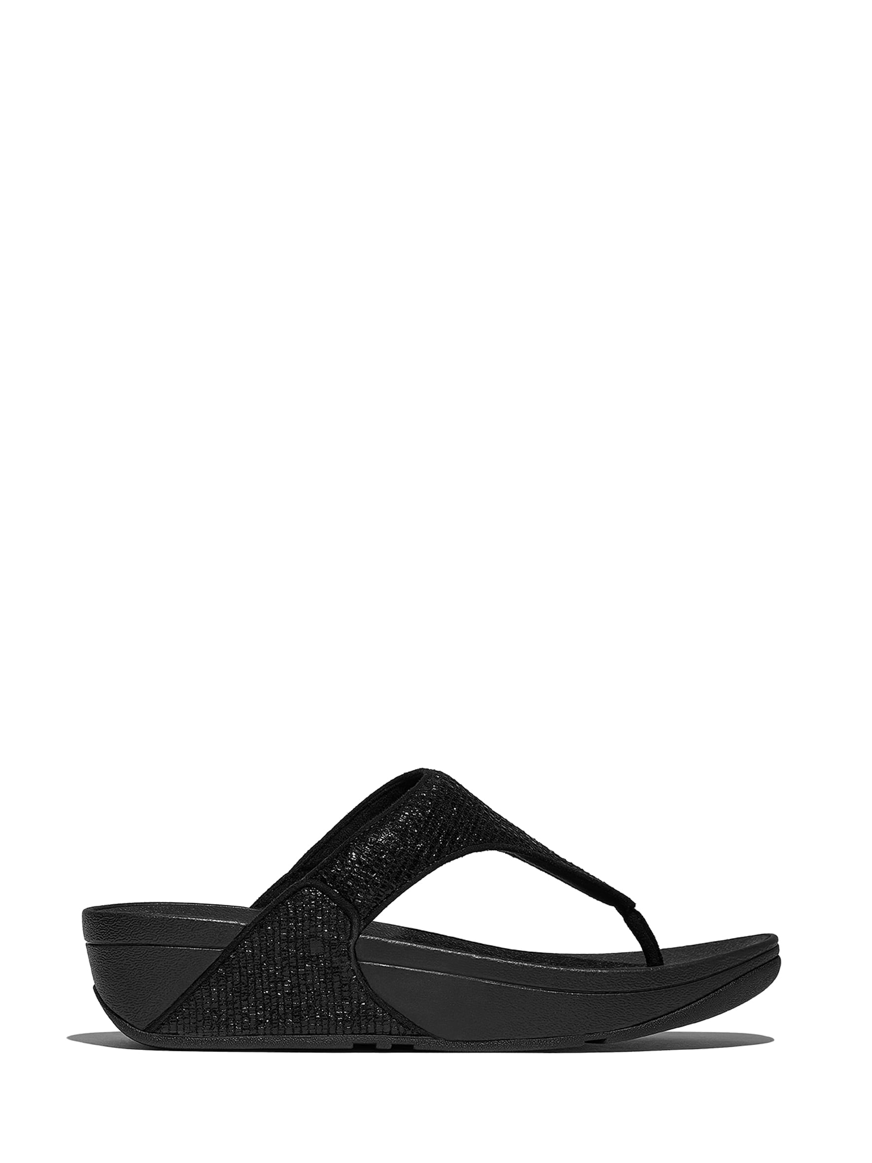 Fitflop Women's Lulu Crinkled-Shimmer Toe-Post Sandals