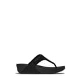 thumbnail image 3 of Fitflop Women's Lulu Crinkled-Shimmer Toe-Post Sandals, 3 of 7
