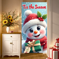 thumbnail image 4 of Snowman Decorations Tis the Season Banner Christmas Parties Winter Wonderland Holiday Celebrations Festive Decor, 4 of 9
