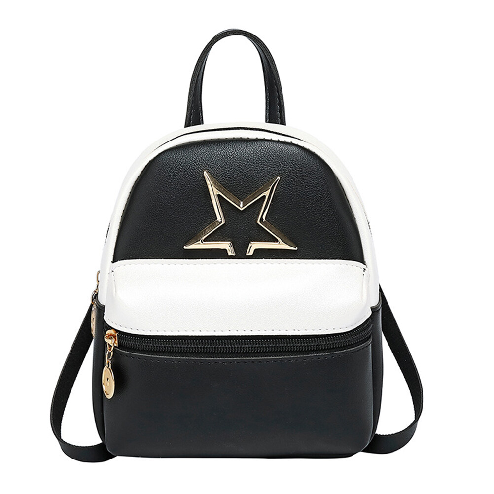 1pc PU Leather Mini Shoulder Backpack Phone Bag Casual Daypack for