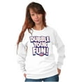 thumbnail image 4 of Dubble Bubble Double Your Fun Logo Sweatshirt for Men or Women Brisco Brands M, 4 of 6