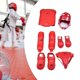 thumbnail image 1 of Conjunto de equipo de sparring de karate, guantes de práctica de sparring para adultos, karate Rojo, 1 of 8