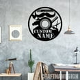 thumbnail image 4 of Craftnamesign Custom Barber Shop Metal Sign, Personalized Hair Stylist Name Sign, Barber Shop Decor, 4 of 5