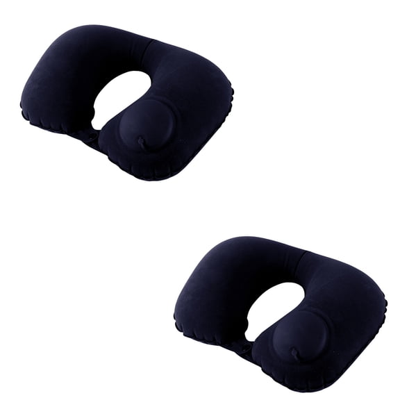 Gnmfd U-Shape Inflatable Travel Neck Pillow Soft Portable Car Airplane Train Cushion for Office Commuting Flight Travel Camping Rest Neck Support Blanket Storage Weighted Blanket for Adults