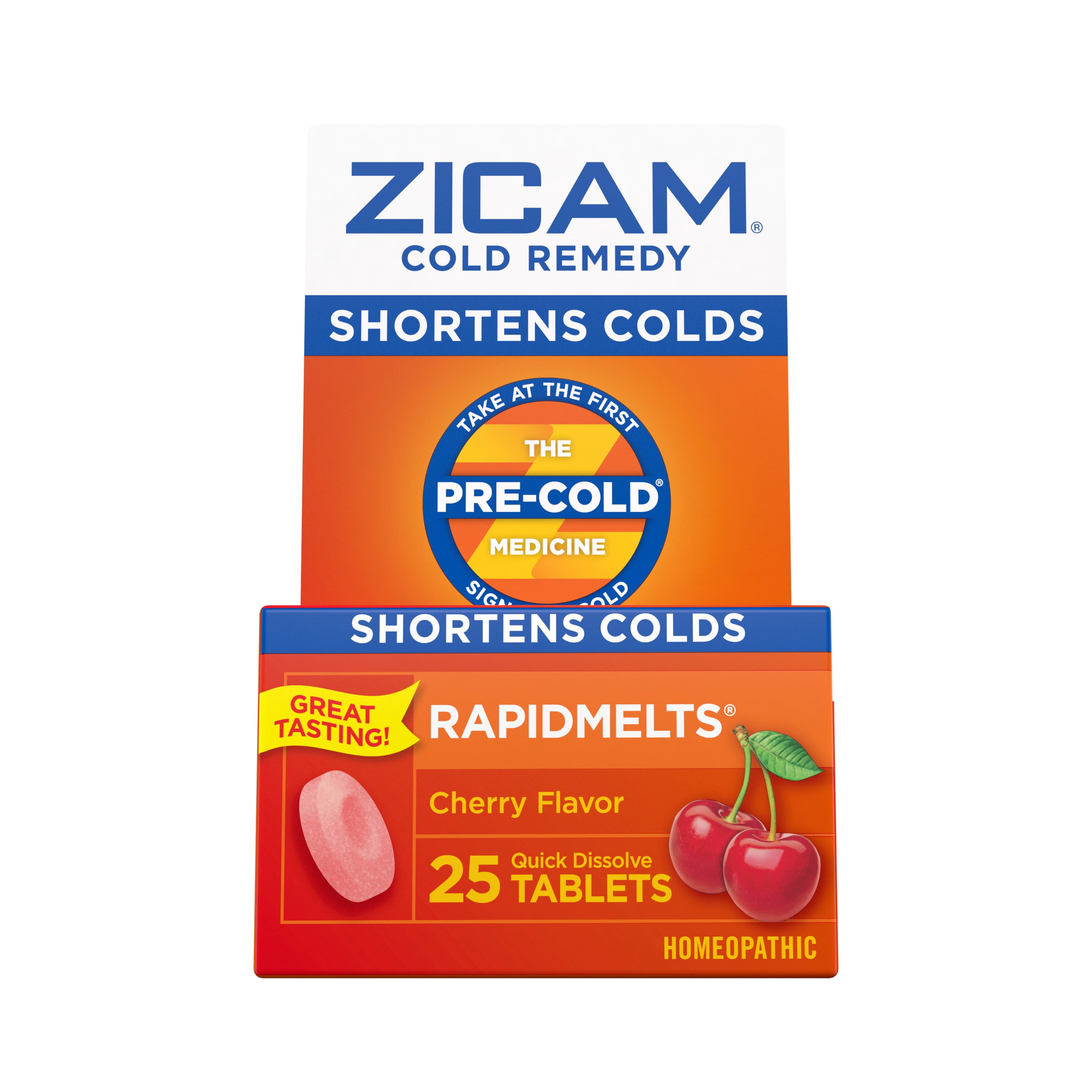 Zicam Zinc Cold Remedy Rapidmelts Quick-Dissolve Tablets Citrus Flavor 25Ct - Walmart.com