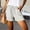 Beige, variant on Only Moment Women's Polka Dots Mini Shorts High Waisted Shorts Women Elastic Waist Wide Leg Casual Cotton Shorts Sets Light Yellow,L