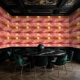 thumbnail image 5 of Boho Peel and Stick Wallpaper Ethereal Pink Sky Golden Cloud Line Twinkling Stars Wall Mural 23.6in x 9.8ft Self Adhesive Removable Wall Paper Contact Paper for Nursery Bedroom Cabinets, 5 of 8