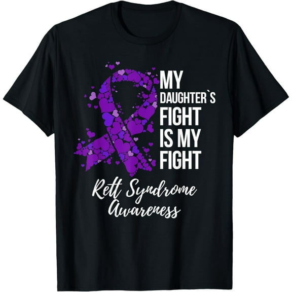 Playful Comfort Tee - My Daughter’s Fight Is My Fight Rett Syndrome Awareness T-Shirt