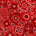 thumbnail image 4 of Waverly Inspirations 45" (8 Yards Cut) 100% Cotton Printed Bandana Craft Fabric, Red, 4 of 4