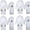 Colored Gold Spanish, variant on Boy Baby Baptism White Tail Tuxedo Color Embroidery Mary Maria Pope Stole Sm-7