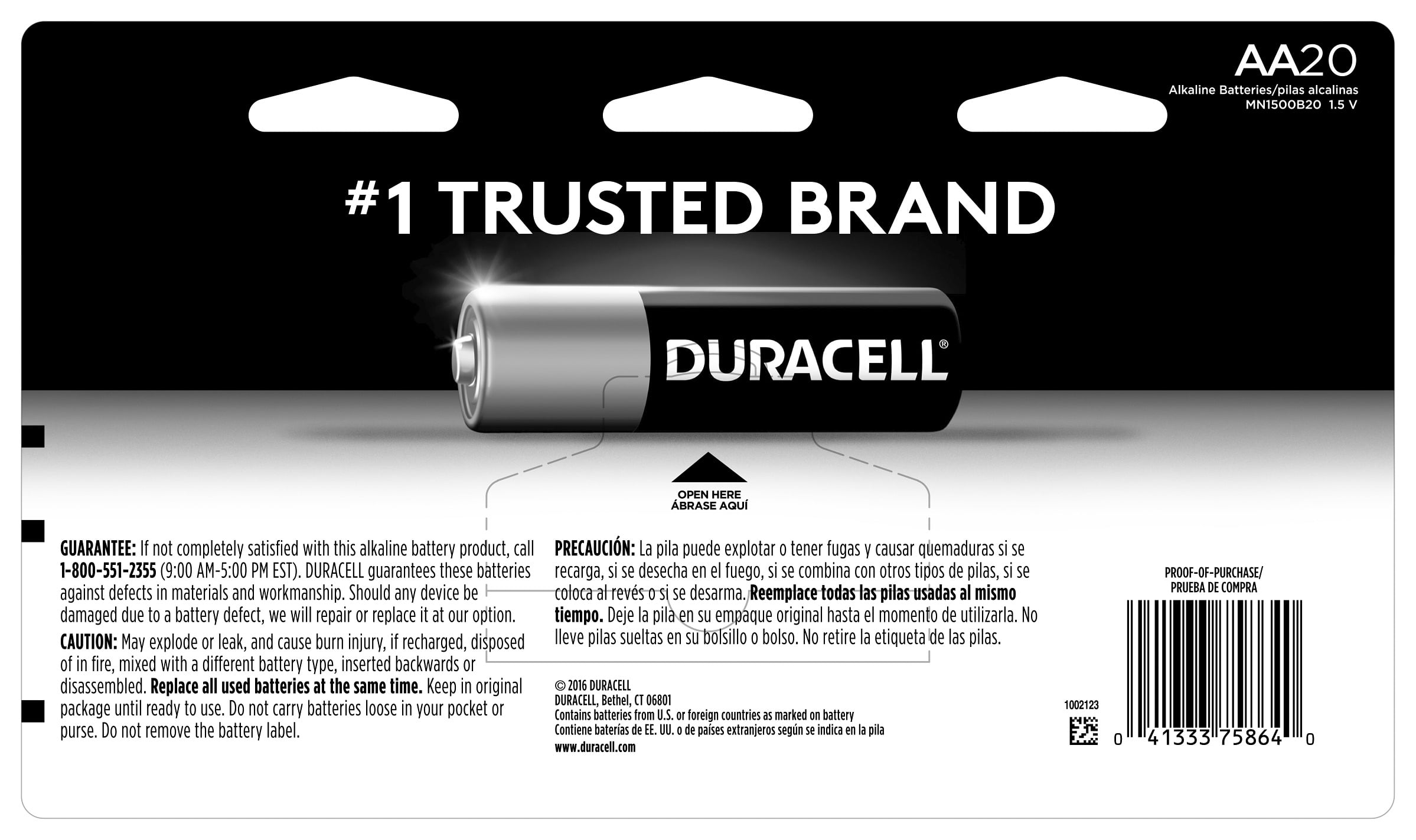 DURACELL Duralock AA 1.5 Volt Alkaline Batteries for Exclusive Power (40  Pack), 40 pk - City Market