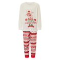 thumbnail image 3 of Conjunto de pijamas familiares navideños a juego, camiseta de manga larga con estampado de oso y pantalones con estampado de luces, ropa de dormir para estar en casa, 3 of 4