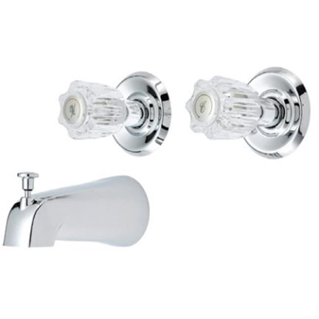B & K Industries 222219 2Valve Shower Fitting with Acrylic Handles