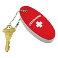 thumbnail image 2 of Lifeguard Red and White Floating Keychain Oval Foam Fishing Boat Buoy Key Float, 2 of 3