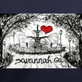 thumbnail image 3 of CafePress - I Love Savannah Ga T Shirt - Women's V-Neck Dark T-Shirt, 3 of 4