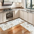 thumbnail image 3 of Kitchen Rugs Sets Of 2,Light Christmas Snowflake Pattern Anti Fatigue Kitchen Mat Rugs Non Slip Washable,Decorative Kitchen Floor Mats for Kitchen,Sink,Laundry,17"X47", 3 of 5