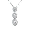 thumbnail image 2 of SZUL Women's 3/4 CTW Lab Grown Diamond Pendant in 10K White Gold (F-G Color, VS1- VS2 Clarity), 2 of 6